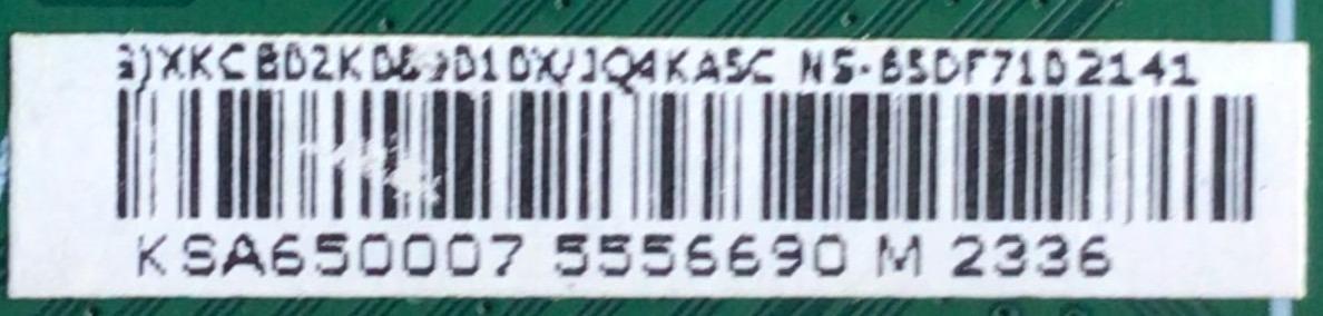 KIT DE TARJETAS PARA TV INSIGNIA / MAIN XKCB02K089 / 715GA715-M01-B00-005K / FUENTE PLTVJI351XXB3 / 715G9187-P01-009-003S / T-CON 34291100B00421H / ST6451D02-I / CSC02-1 / PANEL TPT650WR-D022.L REV:S01G / ST6451D02-02 VER.2.1 / MODELO NS-65DF710NA21 - Imagen 3